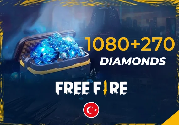 Garena Free Fire - 1080+270 Diamonds Direct Top-Up - TURKEY
