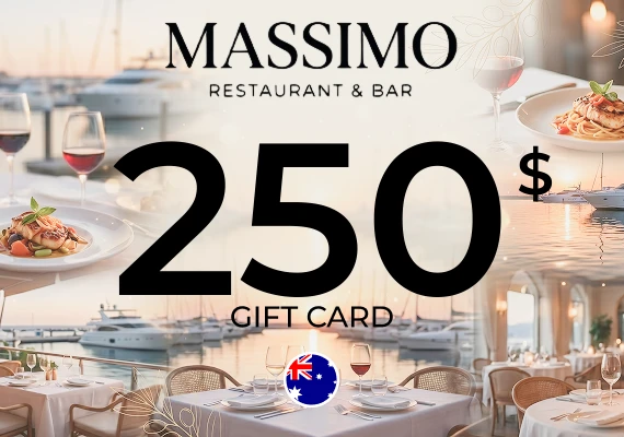 Massimo Restaurant & Bar Gift Card 250 AUD
