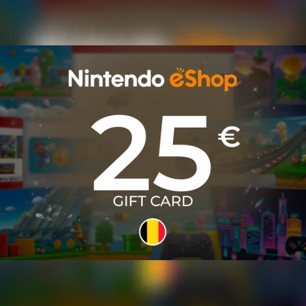 Nintendo eShop Digital Code Gift Card 25 EUR Key - BELGIUM