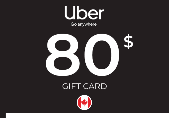 Uber Gift Card 80 CAD Uber Gift Card 80 CAD