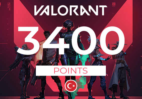 VALORANT Gift Card - 3400 Valorant Points VALORANT Gift Card - 3400 Valorant Points