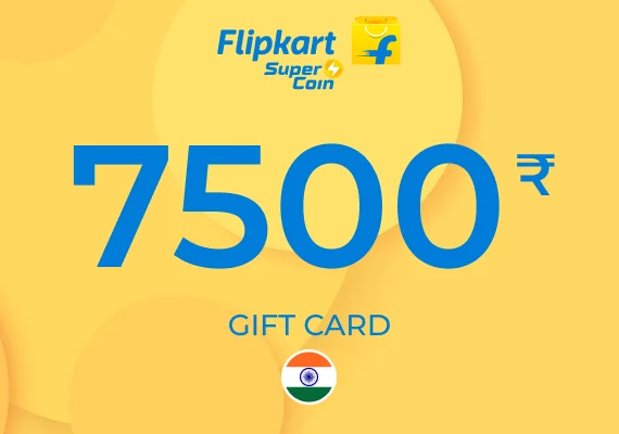 Flipkart SuperCoin Gift Card 7500 INR 
