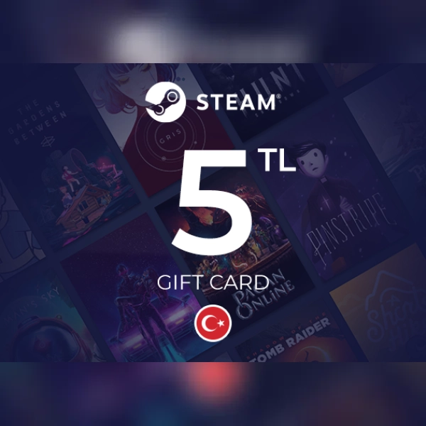 Steam Wallet Gift Card 5 Try Key - Turkey