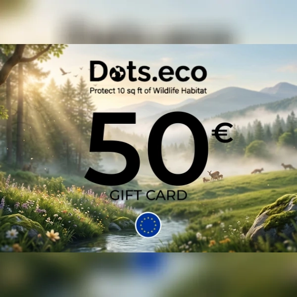 Dots.eco - Protect 10 sqf of wildlife habitat Gift Card 50 EUR Key - EU