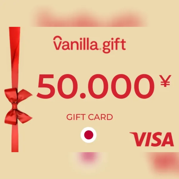 Vanilla Visa Gift Card 50000 JPY Key - JAPAN
