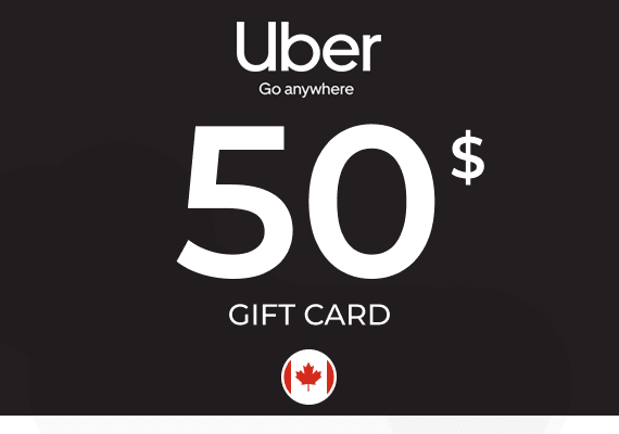 Uber Rides Gift Card 50 CAD