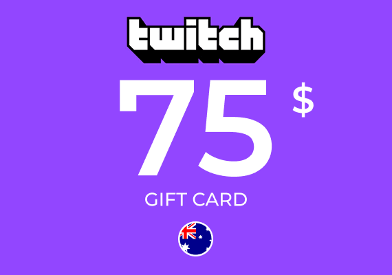 Twitch Gift Card 75 AUD Twitch Gift Card 75 AUD