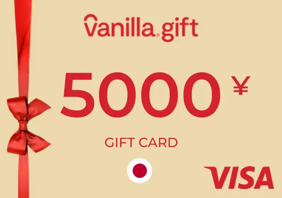 Vanilla Visa Gift Card 5000 JPY