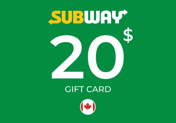 Subway Gift Card 20 CAD
