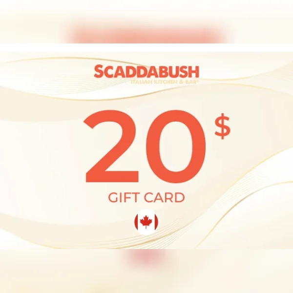 SCADDABUSH Italian Kitchen & Bar Gift Card 20 CAD Key - CANADA