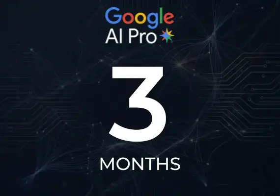  Google AI Pro: Gemini Advanced - 3 Month Non-Stackable