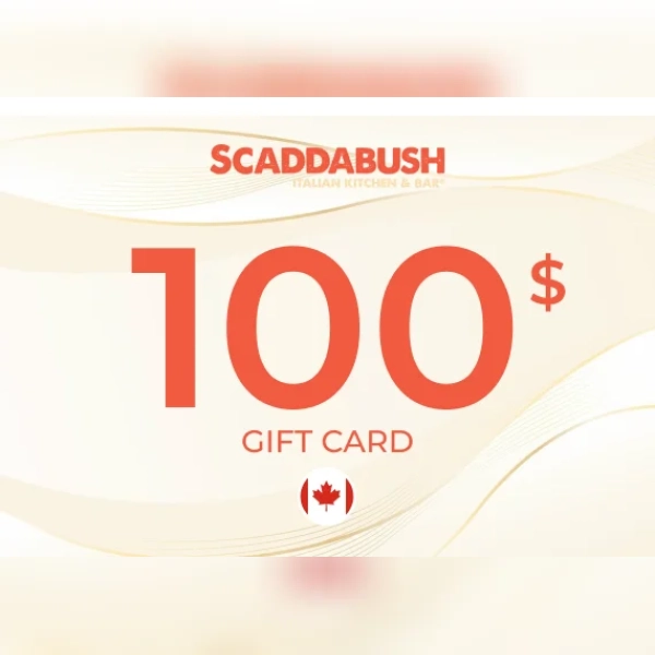 SCADDABUSH Italian Kitchen & Bar Gift Card 100 CAD Key - CANADA
