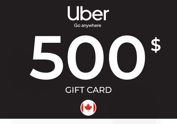 Uber Rides Gift Card 500 CAD