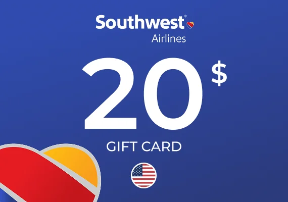 Southwest Airlines Gift Card 20 USD