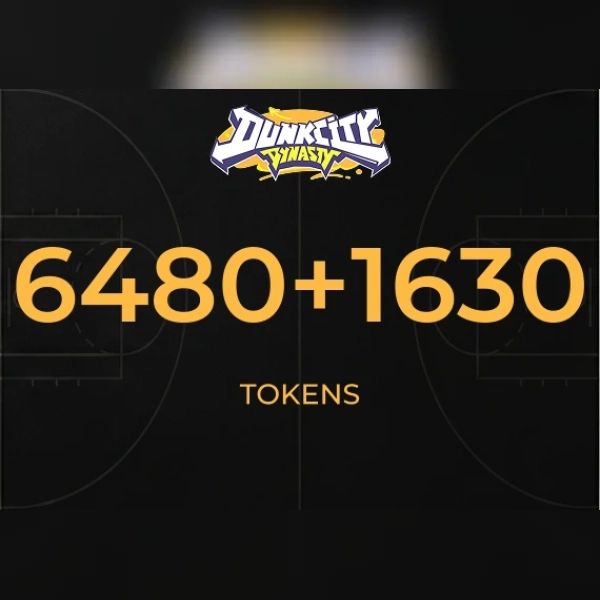 Dunk City Dynasty - 6,480 + 1630 Tokens Direct Top-Up - Global
