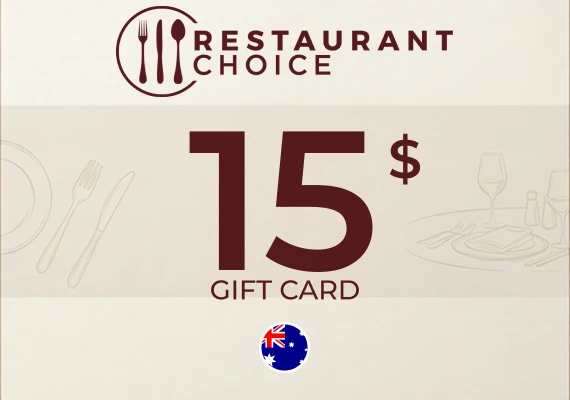 Restaurant Choice Gift Card 15 AUD