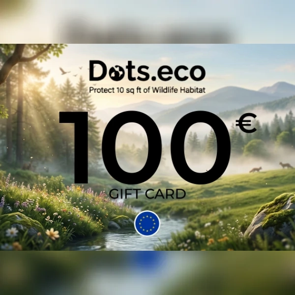 Dots.eco - Protect 10 sqf of wildlife habitat Gift Card 100 EUR Key - EU