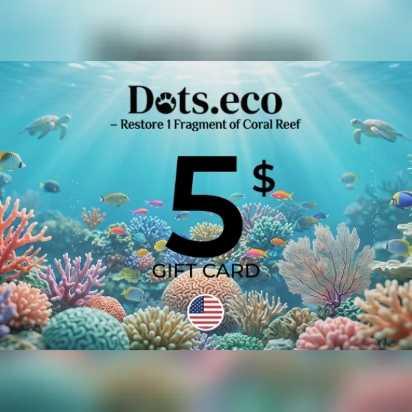Dots.eco - Restore 1 fragment of coral reef Gift Card 5 USD Key - UNITED STATES