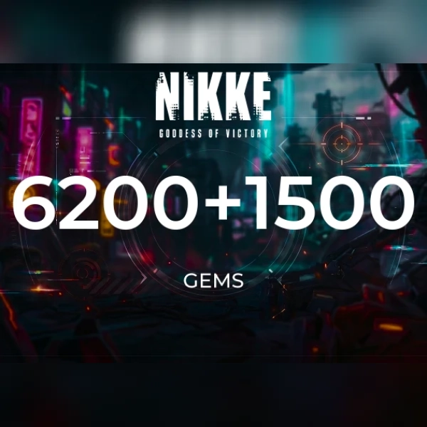 Goddess of Victory: Nikke - 6200 + 1500 Gems Direct Top-Up - GLOBAL