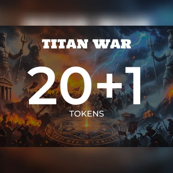 Titan War - 20 +1 Tokens Direct Top-Up - GLOBAL