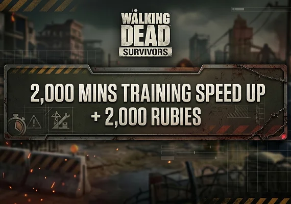 The Walking Dead: Survivors - 2,000 mins Training Speed Up + 1,000 Rubies