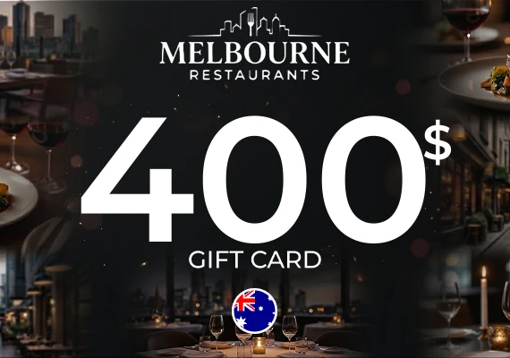 Melbourne Restaurants Gift Card 400 AUD