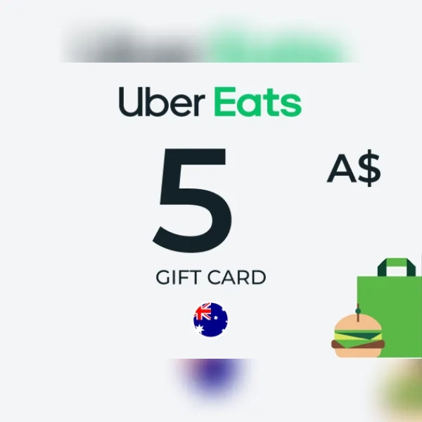Uber Eats Gift Card 5 AUD Key - AUSTRALIA