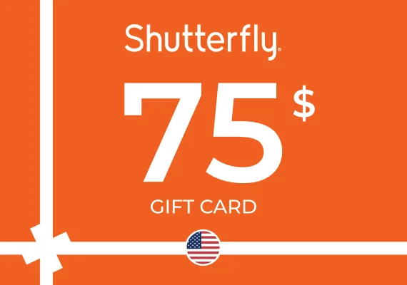 Shutterfly Gift Card 75 USD