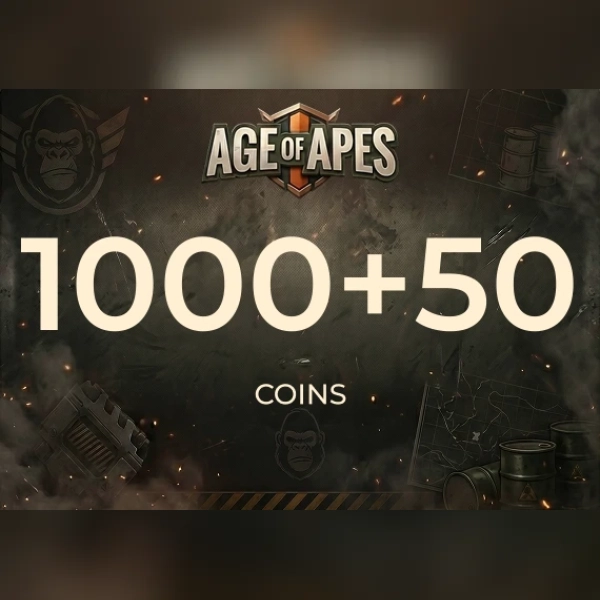Age of Apes - 1,000 + 50 Coin Direct Top-Up - GLOBAL