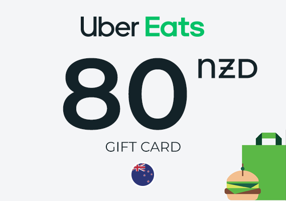 Uber Eats Gift Card 80 NZD