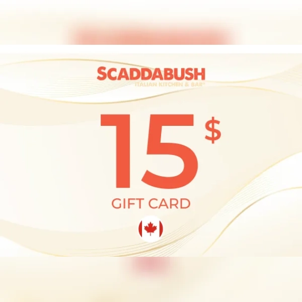 SCADDABUSH Italian Kitchen & Bar Gift Card 15 CAD Key - CANADA