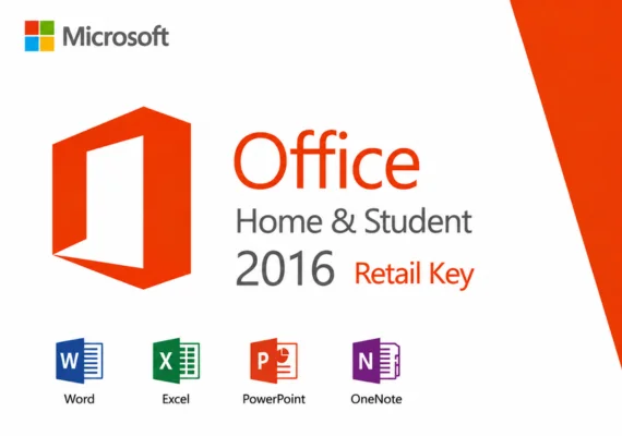 MS Office 2016 Home and Student Retail Key 