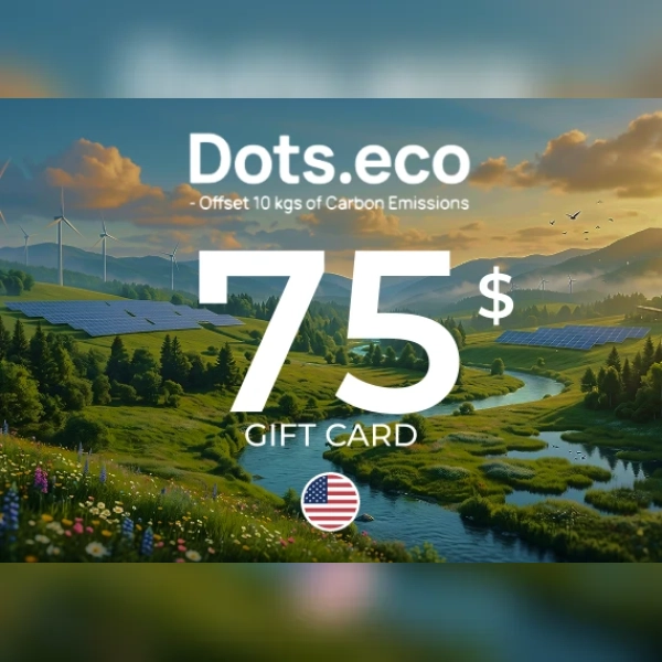 Dots.eco - Offset 10 kgs of CARBON EMISSIONS Gift Card 75 USD Key - UNITED STATES