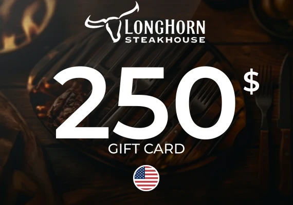 LongHorn Steakhouse Gift Card 250 USD