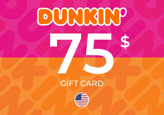 Dunkin' Donuts Gift card 75 USD