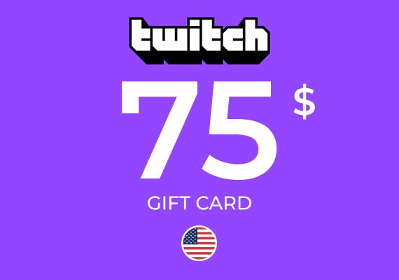 Twitch Gift Card 75 USD Twitch Gift Card 75 USD