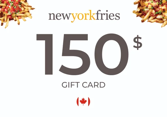 New York Fries Gift Card 150 CAD