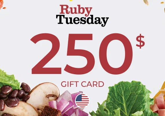 Ruby Tuesday Gift Card 250 USD
