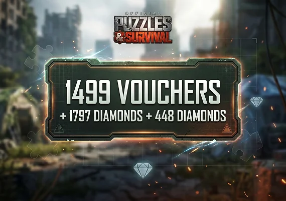 Puzzles & Survival - 1499 Vouchers + 1797 Diamonds + 448 Diamonds