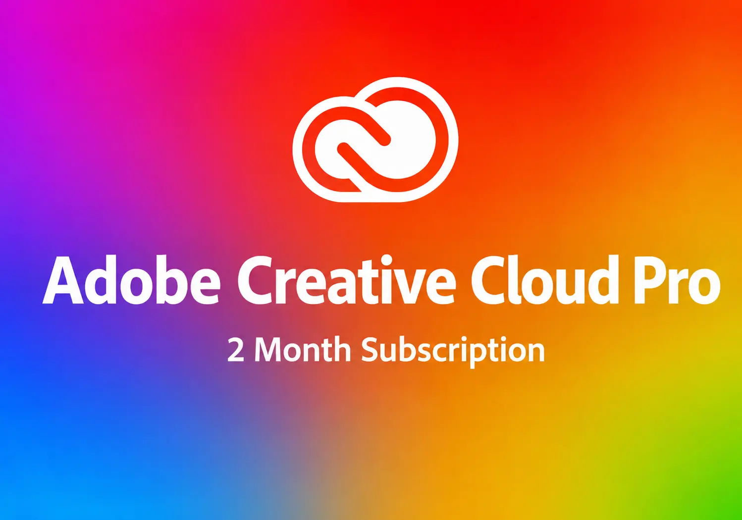 Adobe Creative Cloud Pro - 2 Month Subscription 
