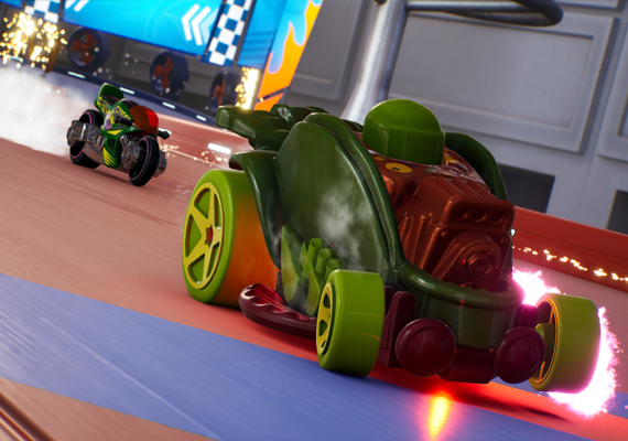 Experience an exciting miniature car racing game on unconventional tracks, including a living room, mini-golf course, and backyard. Experience an exciting miniature car racing game on unconventional tracks, including a living room, mini-golf course, and backyard.