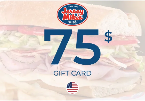 Jersey Mikes Gift Card 75 USD