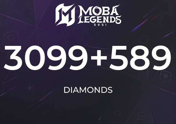 Moba Legends - 3099 Diamonds + 589 Bonus