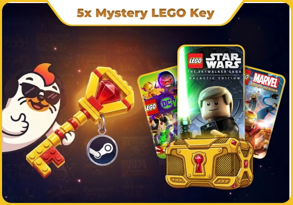 5x LEGO Mystery Steam Keys
