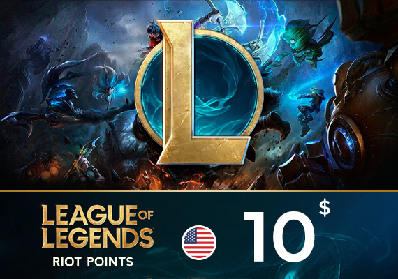 League of Legends Riot Points 10 USD League of Legends Riot Points 10 USD