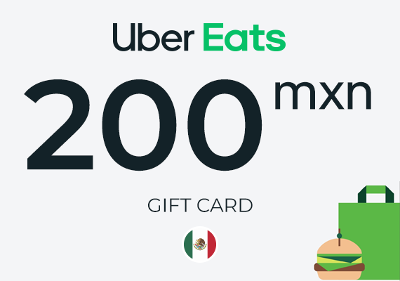 Uber Eats Gift Card 200 MXN Uber Eats Gift Card 200 MXN