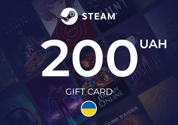 Steam Wallet Gift Card 200 UAH Steam Wallet Gift Card 200 UAH