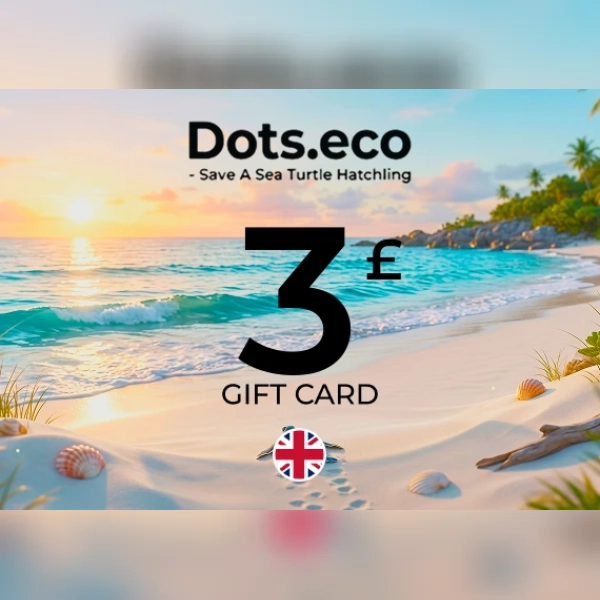 Dots.eco - Save a sea turtle hatchling Gift Card 3 GBP Key - UNITED KINGDOM