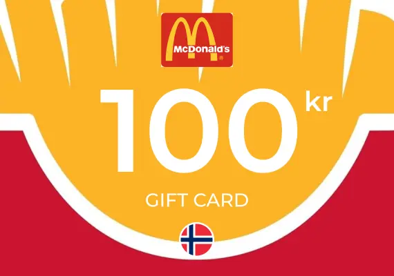  McDonald's Gift Card 100 NOK