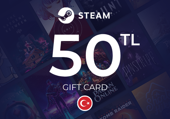 Steam Wallet Gift Card 50 TRY Steam Key, TURKEY